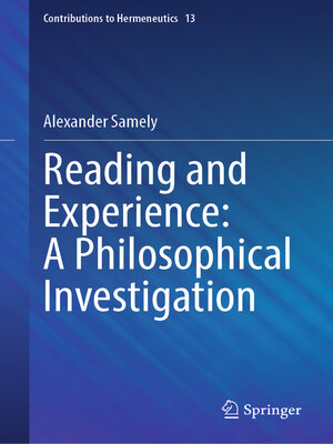 cover image of Reading and Experience